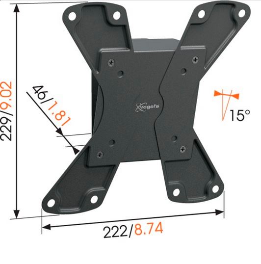 Vogels Wall 1115 Wandsteun voor schermen tot 37 inch