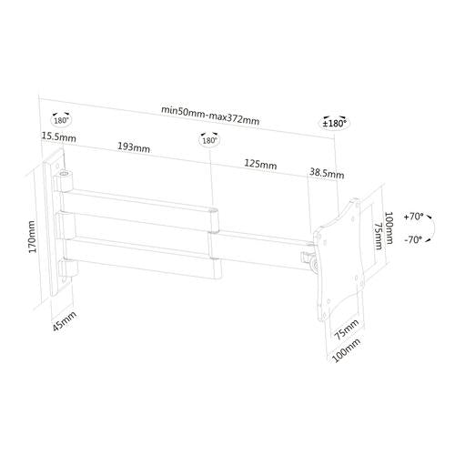 Neomounts FPMA-W830 TV Beugel