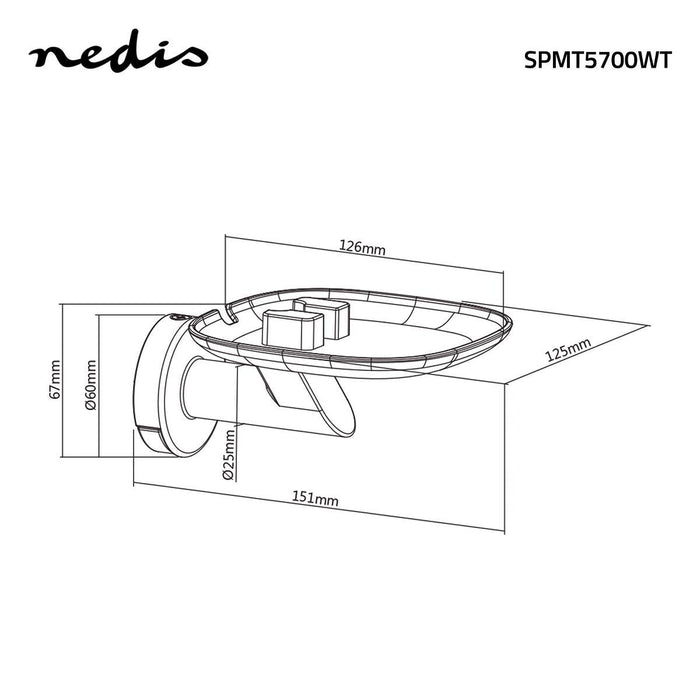 Muurbeugel voor Speakers | Voor Sonos One / Sonos® Play:1 | Max. 3 kg | Vast