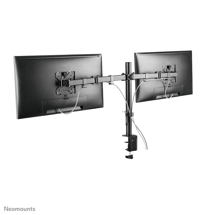 FPMA-D550DBLACK is een bureausteun voor 2 flat screens t/m 32 inch - Zwart