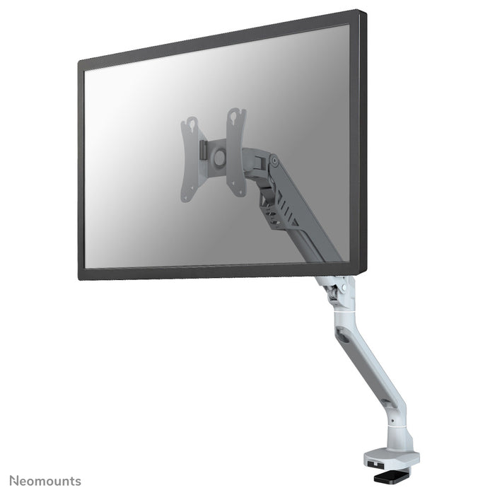 FPMA-D750SILVER is een bureausteun met gasveer voor flat screens t/m 32 inch (81 cm).