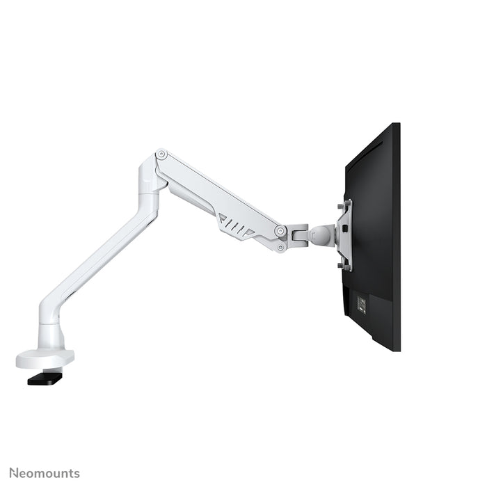 FPMA-D750WHITE2 is een bureausteun met gasveer voor flat screens t/m 32 inch (81 cm).