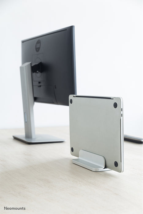 verticale laptop standaard - Zilver