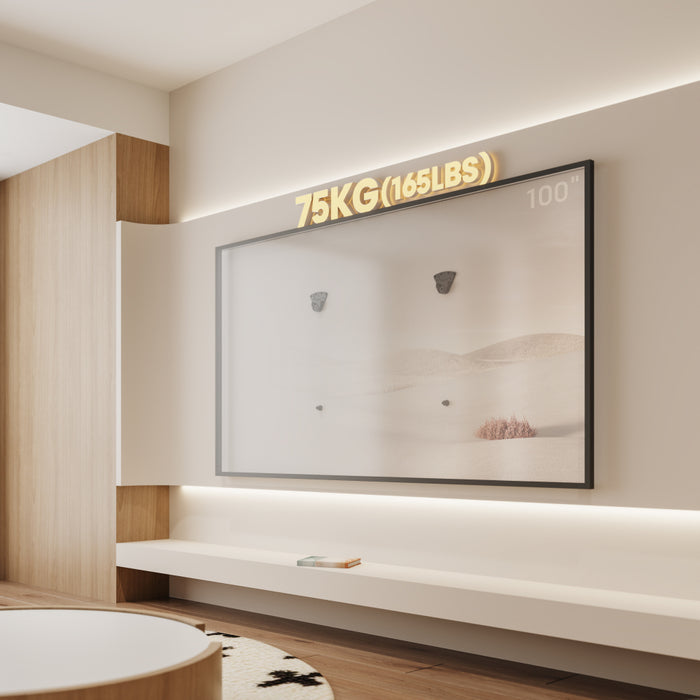 Wolff Mount – Support mural TV amovible pour extérieur et murs en plâtre | 32-75 pouces | 75 kg | Non-VESA