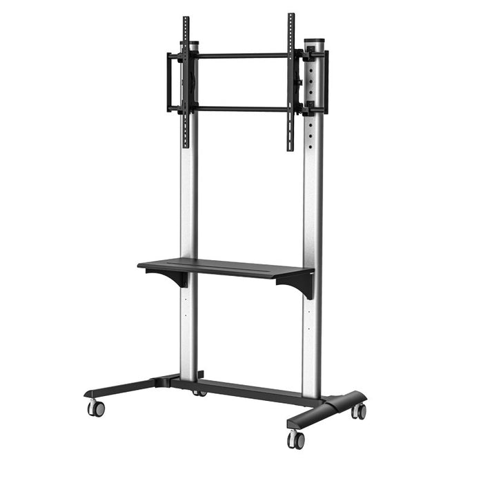 Support TV mobile jusqu'à 100 pouces – Charge lourde | Wolff Mount | VESA 800x600 | 80 KG