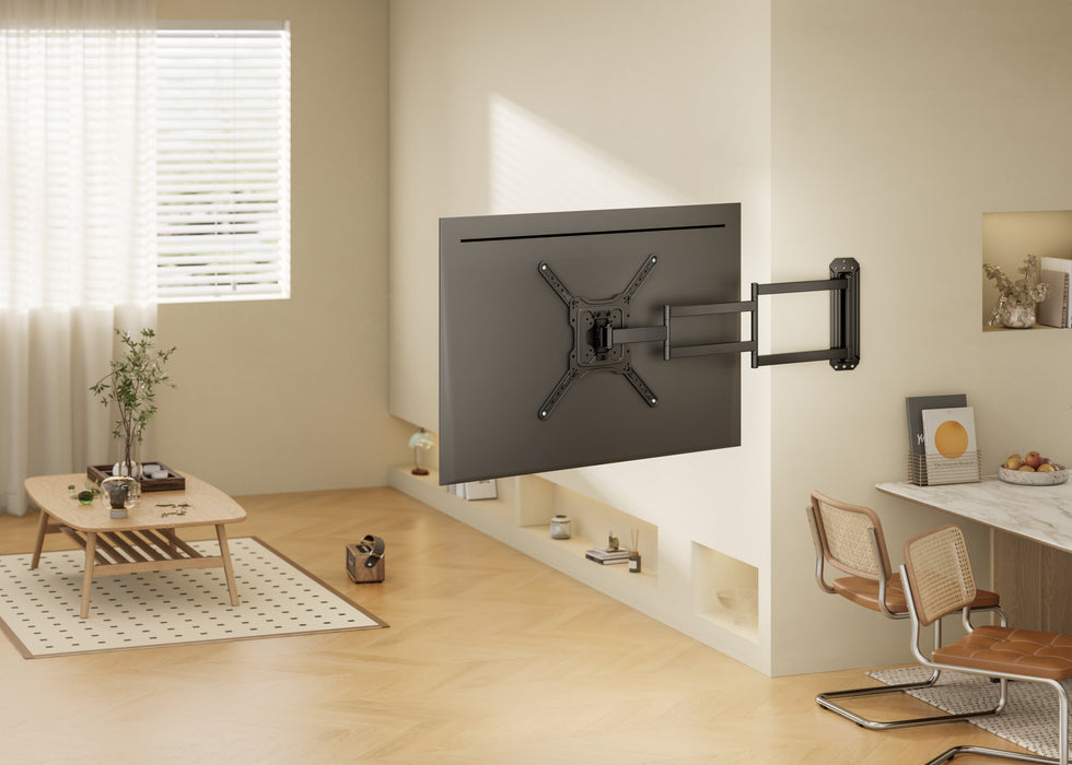 Wolff Mount Extra lange Full-Motion TV Muurbeugel tot 65 inch |tot 95cm uit de muur! |Universeel |VESA 400x400