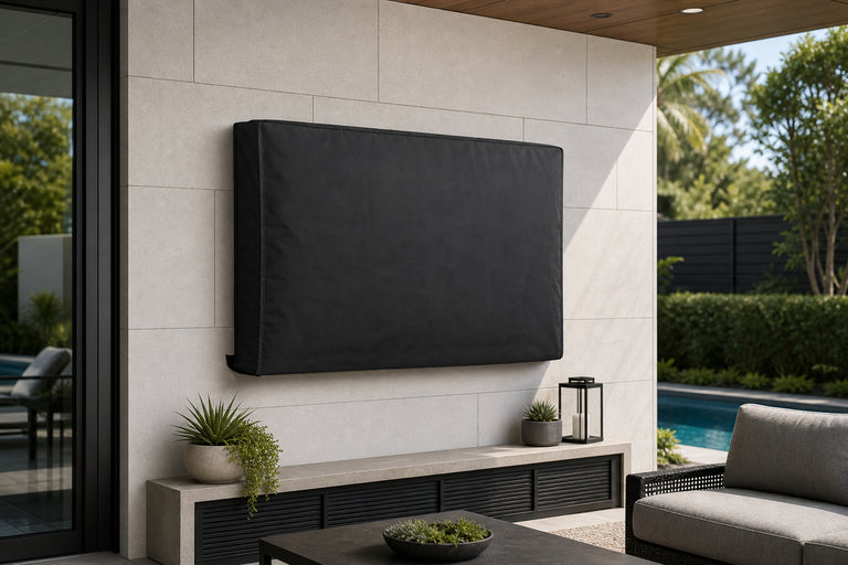 Offres TOP TVBeugels 6 : Housse de protection TV pour extérieur | 30" - 32" | Tissu Oxford de qualité supérieure | Compartiment séparé pour télécommande | Noir