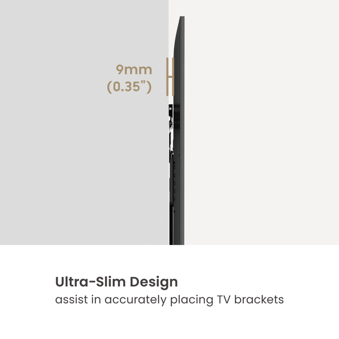 Support mural TV ultra plat Wolff Mount 9 mm 32-86 pouces | Support TV fixe jusqu'à 75 kg