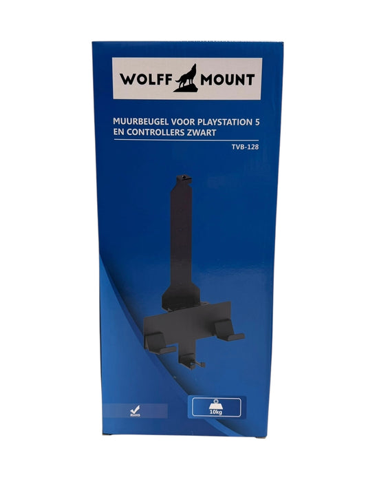 Support Wolff Mount PS5 – Support mural pour PlayStation 5 et manettes – Noir