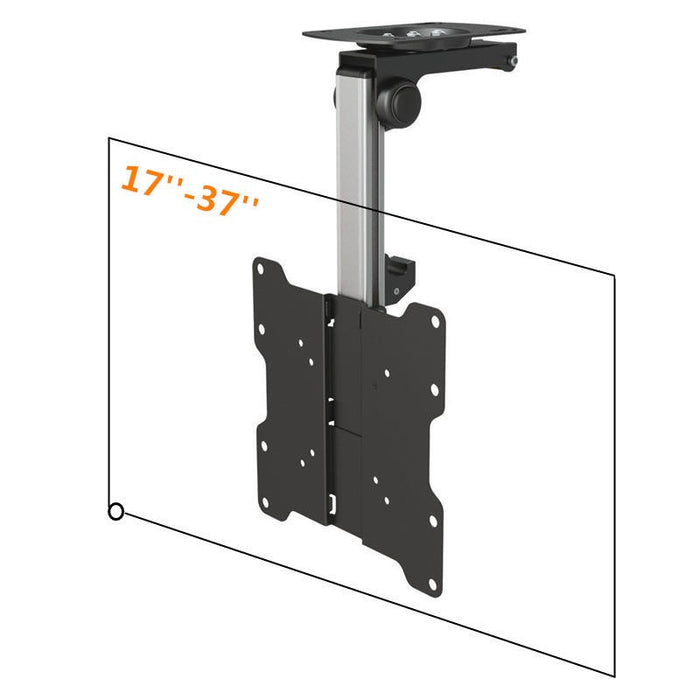 Wolff Mount Wegklapbare Plafondbeugel voor schermen van 17 tot 37 inch |Universeel |VESA 200x200