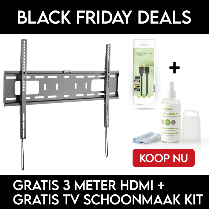 TV Muurbeugel tot 90 inch vergrendelbaar | BLACK FRIDAY