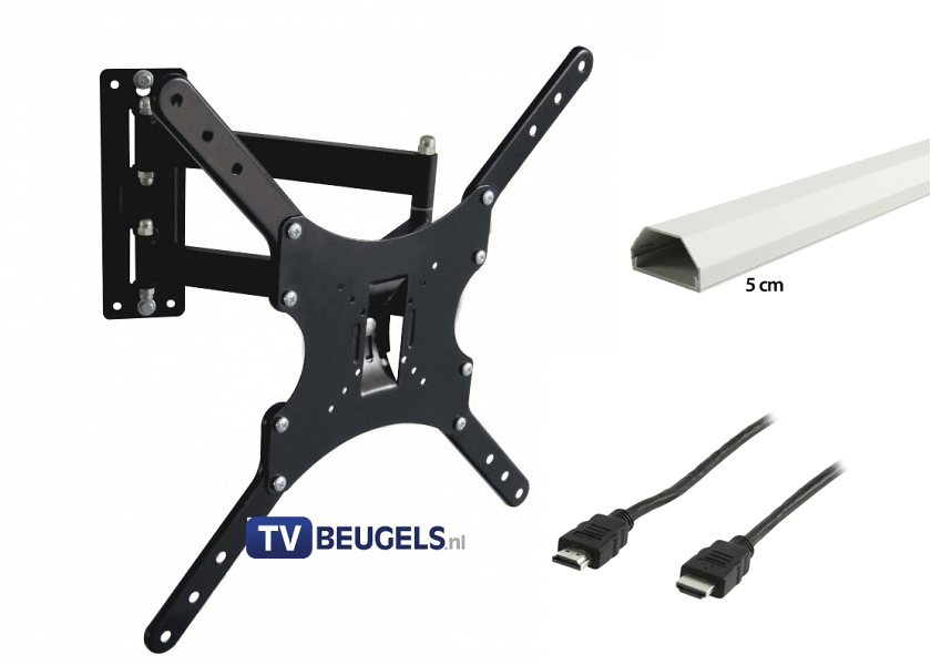 Combi Pakket draai- en kantelbare tv-beugel voor schermen tot 46"