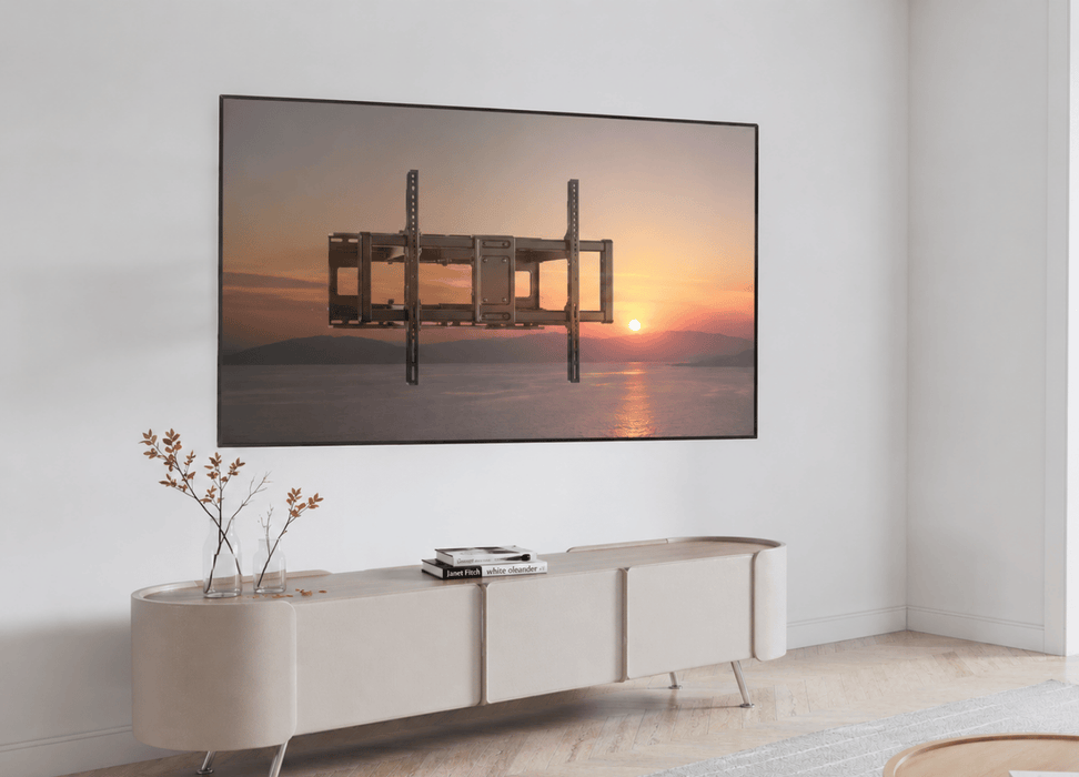 Support Wolff | Support TV robuste jusqu'à 120 pouces | 120 KG ! | VESA 900x600 | 70 cm dans le mur | Garantie 10 ans
