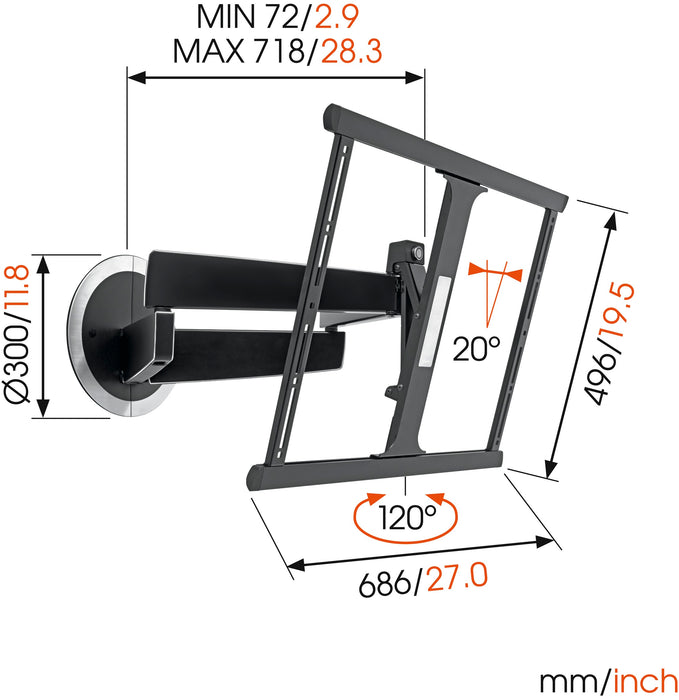 Vogel's DesignMount draaibare tv beugel Next